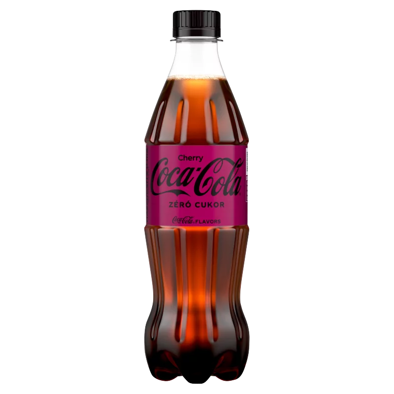 Coca-Cola Zero Cherry colaízű energiamentes szénsavas üdítőital cseresznye ízesítéssel 500 ml