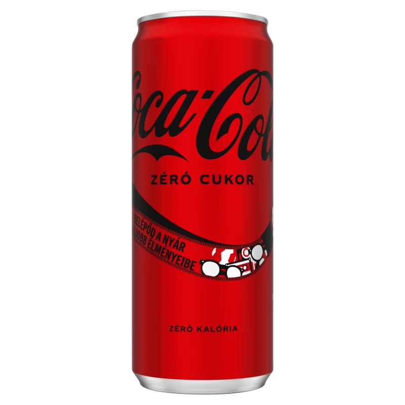 Coca-Cola Zero colaízű energiamentes szénsavas üdítőital édesítőszerekkel 330 ml