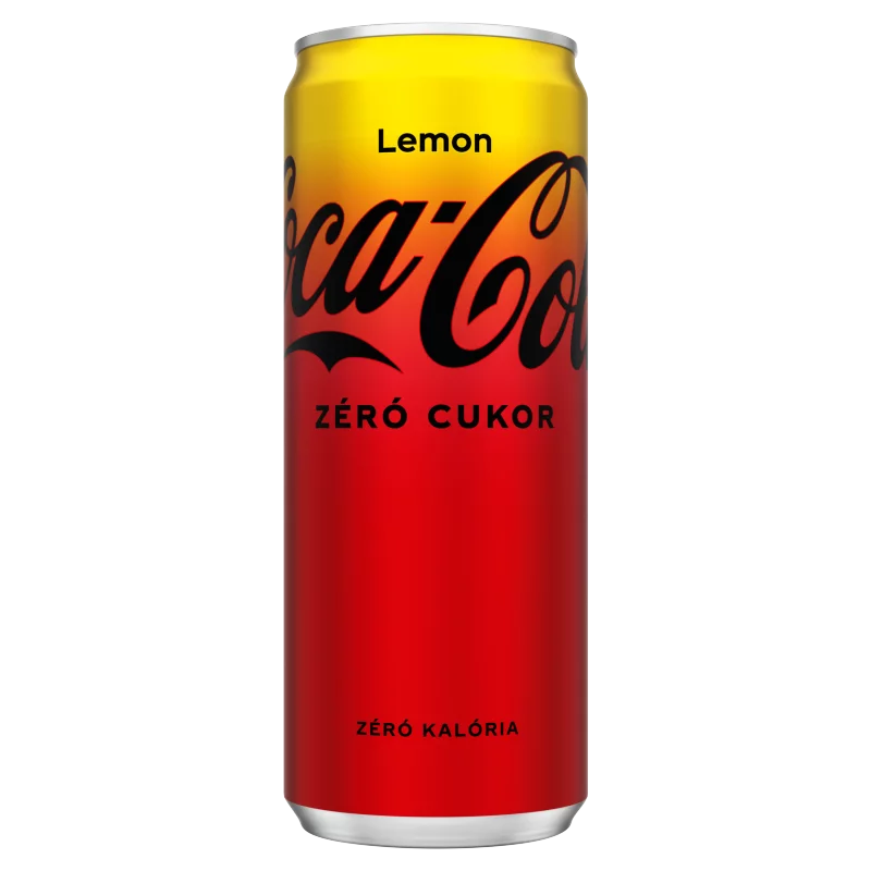 Coca-Cola Zero cola- és citromízű energiamentes szénsavas üdítőital édesítőszerekkel 330 ml