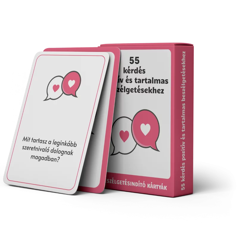 55 kérdés pozitív és tartalmas beszélgetésekhez kártya