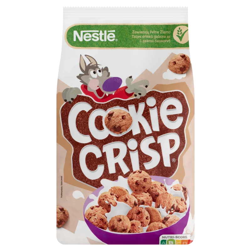 Nestlé Cookie Crisp süti formájú csokiízű ropogós gabonapehely 250 g 