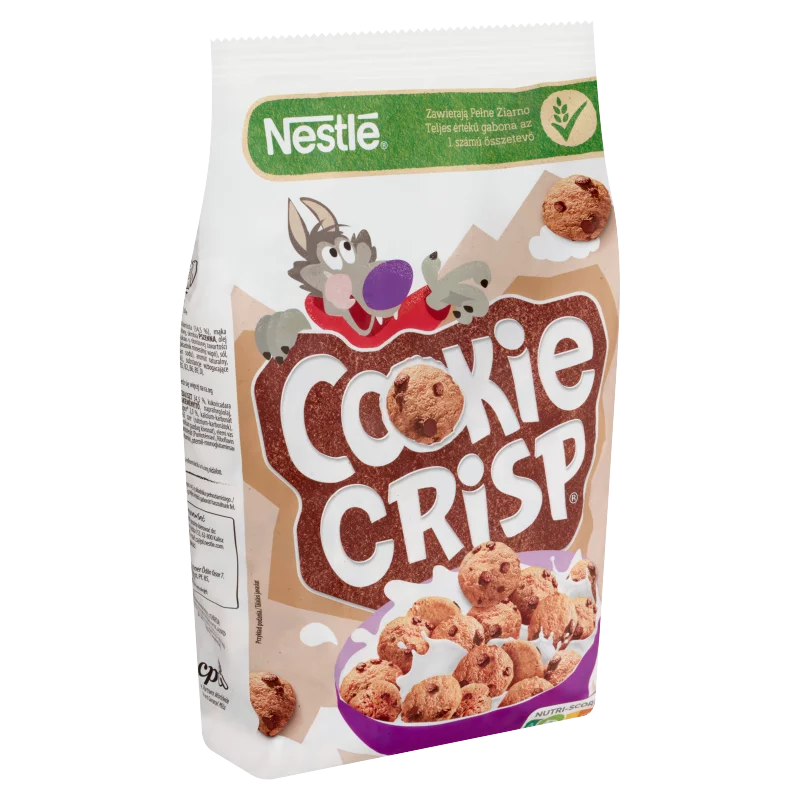 Nestlé Cookie Crisp süti formájú csokiízű ropogós gabonapehely 250 g 
