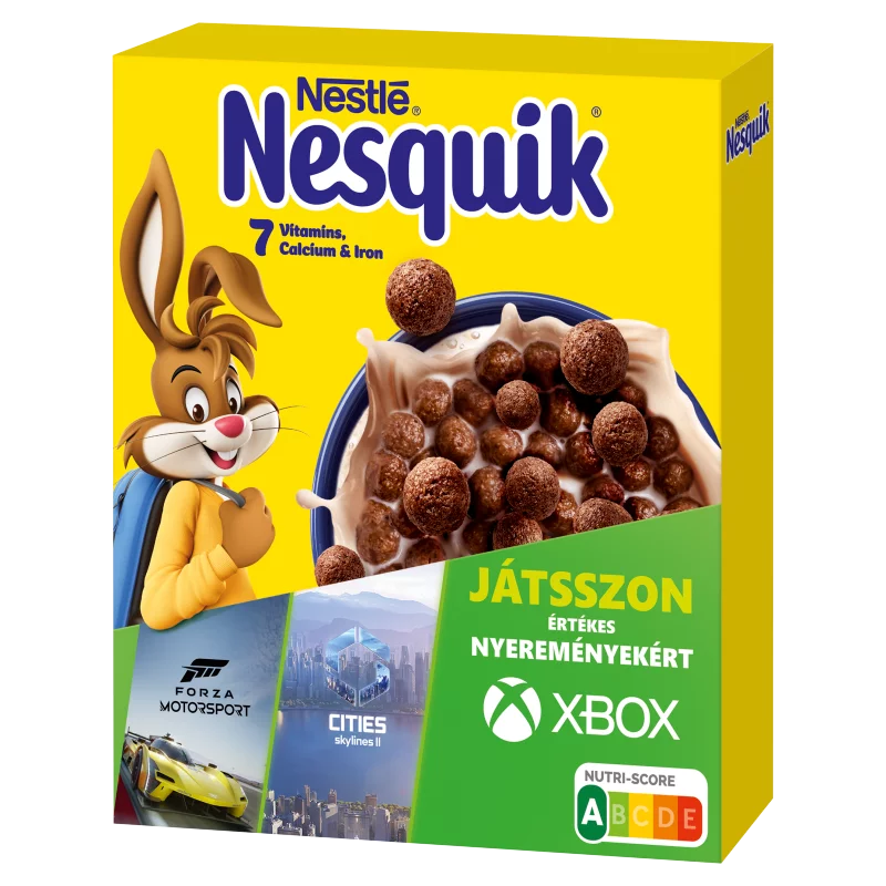 Nestlé Nesquik kakaós ízű, ropogós gabonapehely vitaminokkal és ásványi anyagokkal 225 g