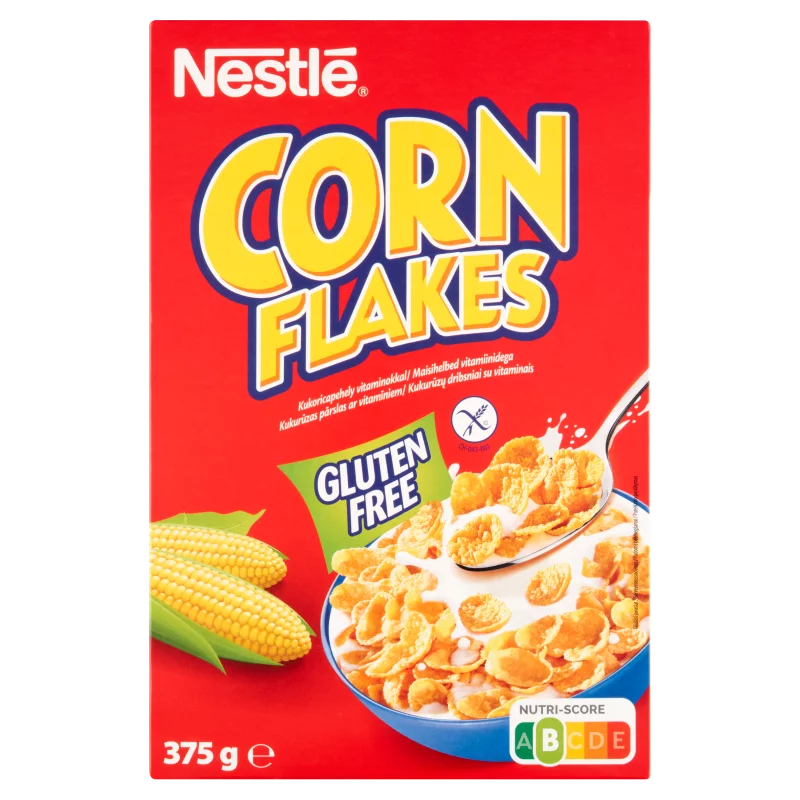 Nestlé Corn Flakes gluténmentes ropogós kukoricapehely vitaminokkal 375 g