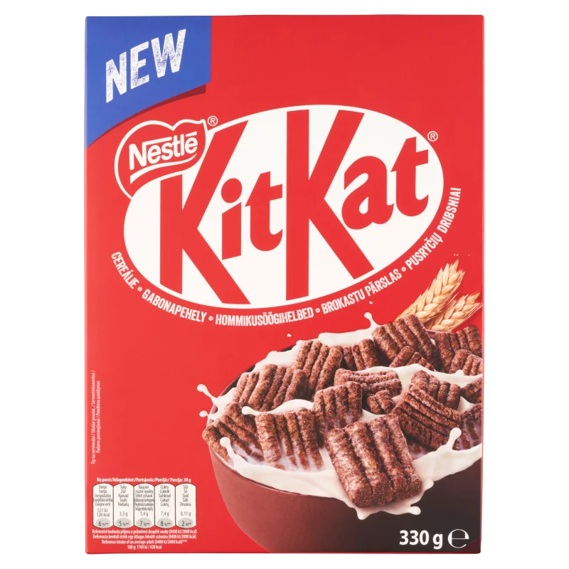 Nestlé Kit-Kat kakaós ízű ropogós gabonapehely tejcsokoládéval 330 g