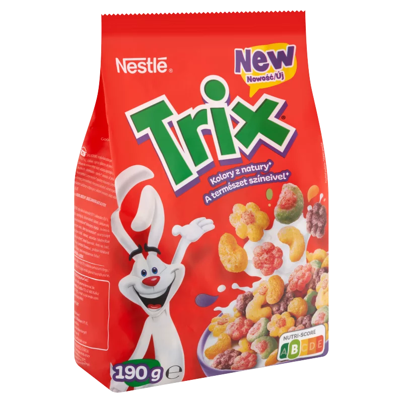 Nestlé Trix gyümölcsös ízű ropogós gabonapehely vitaminokkal és ásványi anyagokkal 190 g 