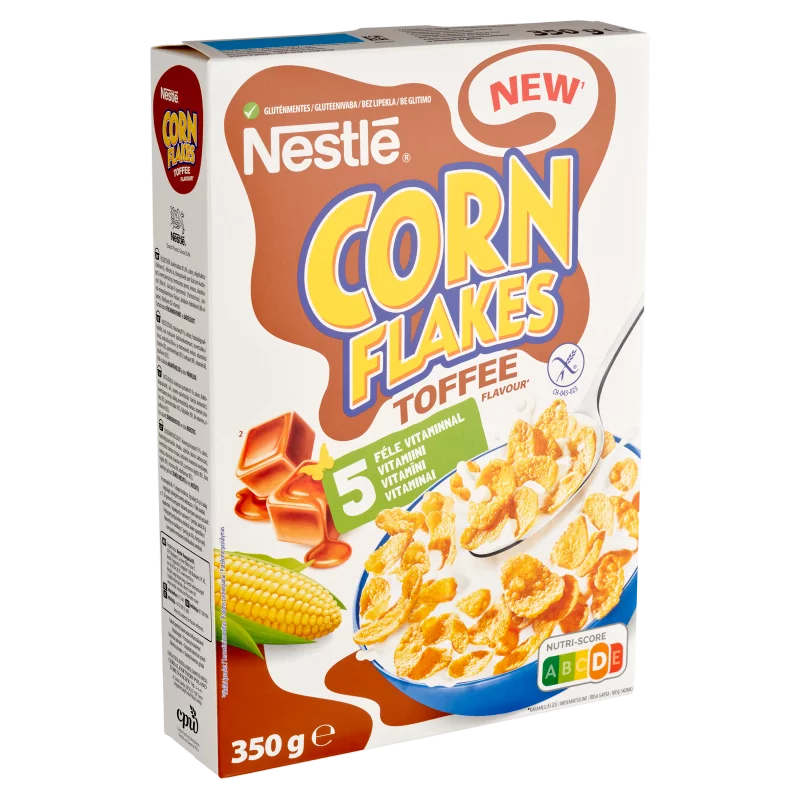 Nestlé Corn Flakes gluténmentes karamellás ízű ropogós kukoricapehely 350 g