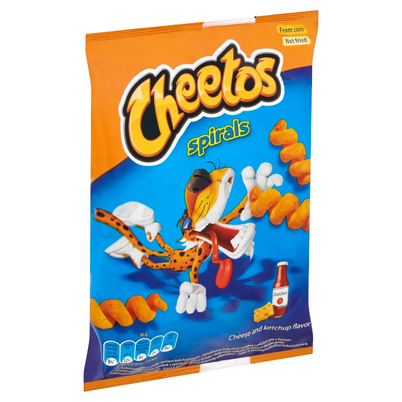 Cheetos Spirals sajtos & ketchupos ízesítésű kukoricasnack 30 g