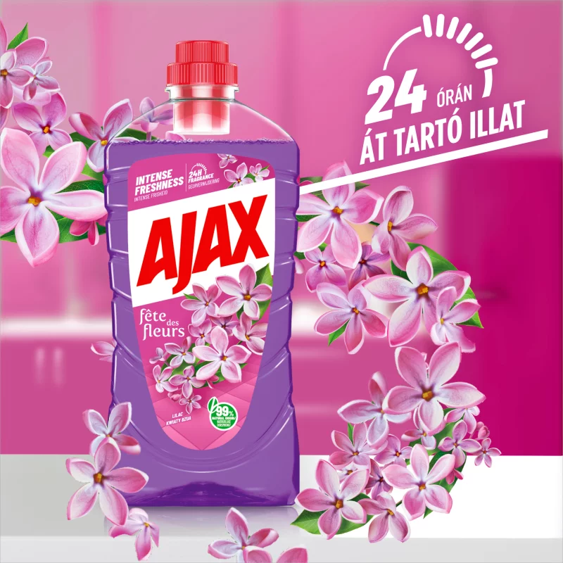 Ajax Flower Fiesta Orgona virág Lila általános tisztítószer 1000 ml