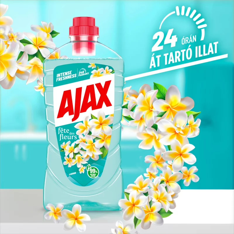 Ajax Flower Fiesta Lagoon Flowers Türkiz általános tisztítószer 1000 ml