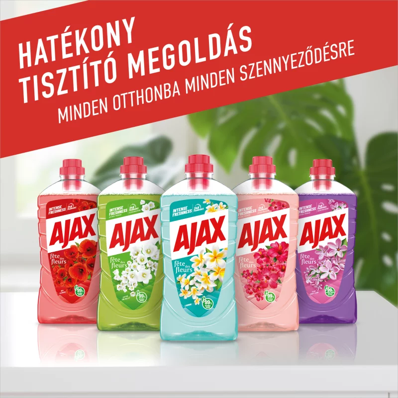 Ajax Flower Fiesta Lagoon Flowers Türkiz általános tisztítószer 1000 ml