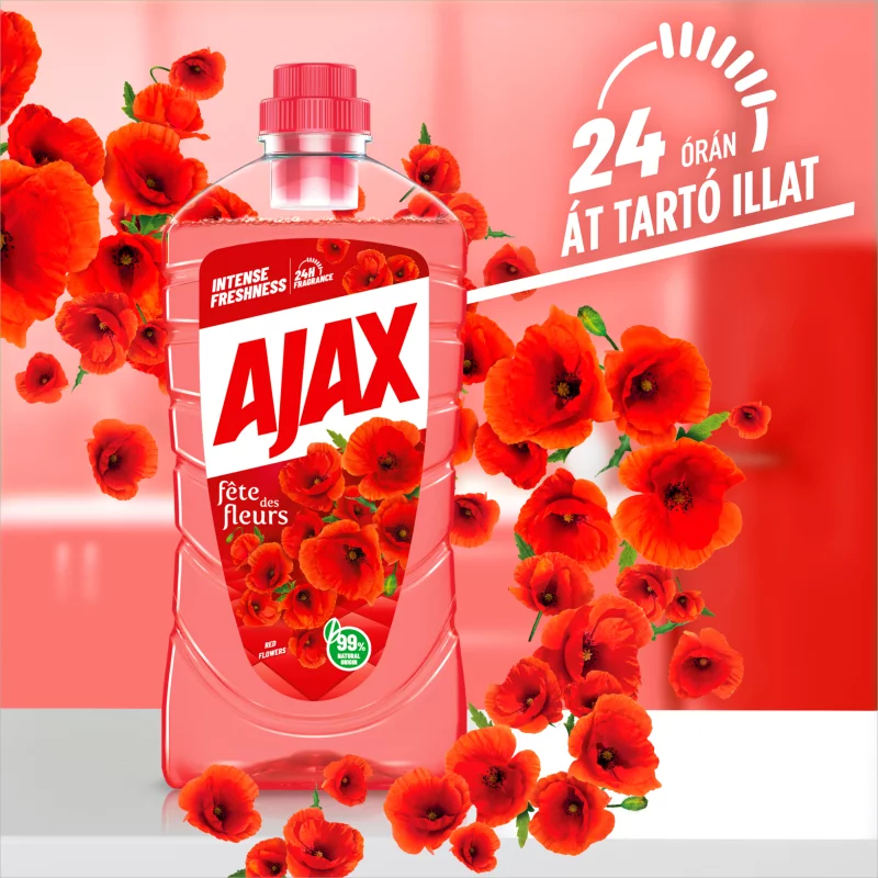 Ajax Flower Fiesta Pipacs Piros általános tisztítószer 1000 ml