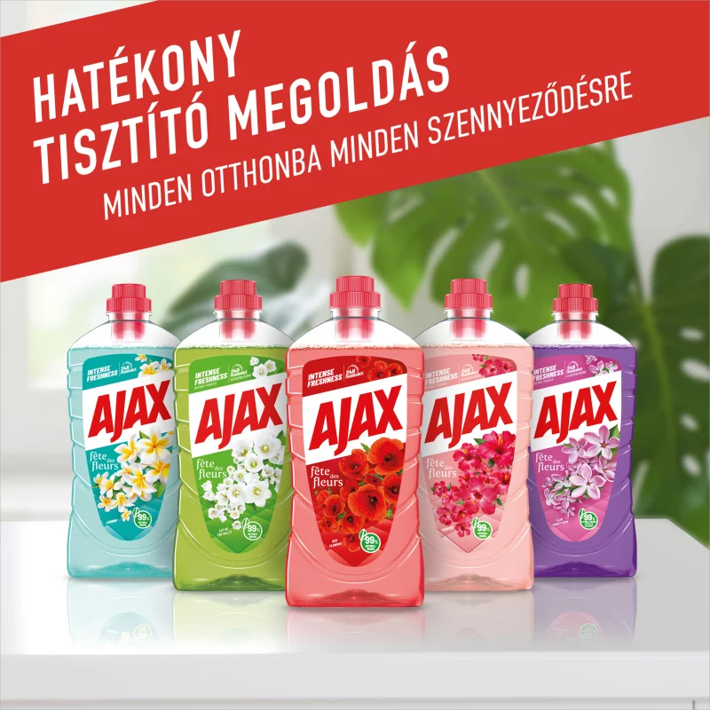 Ajax Flower Fiesta Pipacs Piros általános tisztítószer 1000 ml
