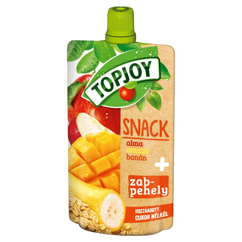 Topjoy Snack rostos alma-mangó-banán püré zabpehellyel 100 g
