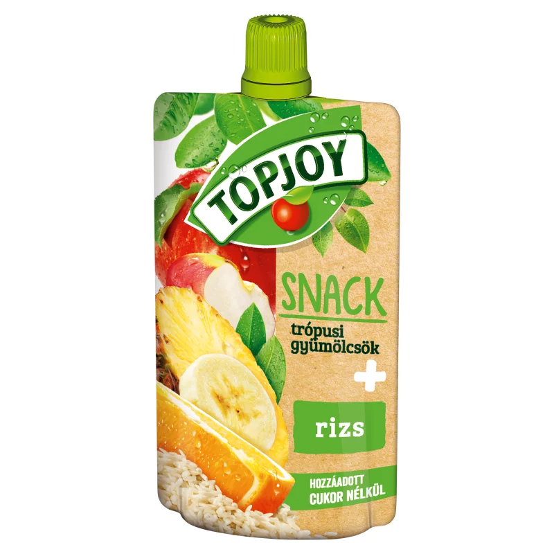 Topjoy Snack rostos trópusi vegyes gyümölcs püré rizzsel 100 g