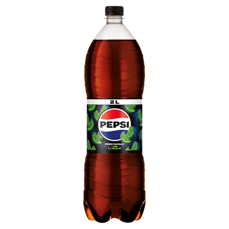 Pepsi Zero colaízű energiamentes szénsavas üdítőital édesítőszerekkel lime ízesítéssel 2 l