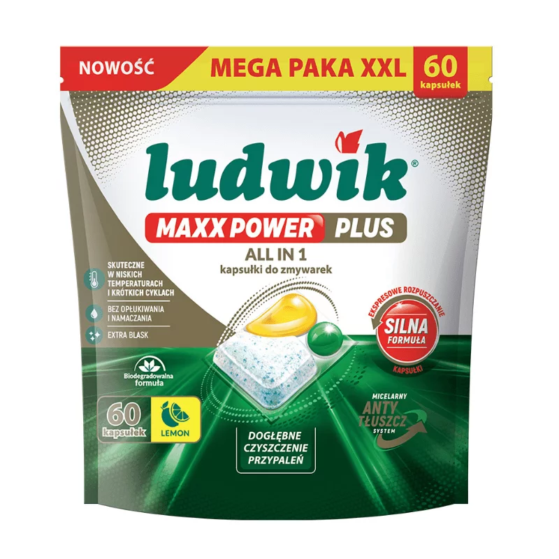 Ludwik mosogatógép kapszula 60db Maxx Power Plus