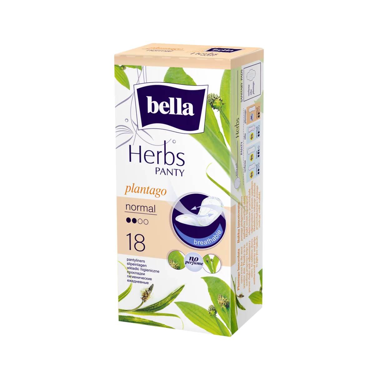 Bella Panty Herbs tisztasági betét 18db Lándzsás Útifű