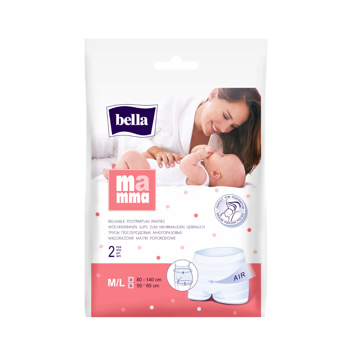 Bella Mamma hálós rögzítő nadrág 2db M/L