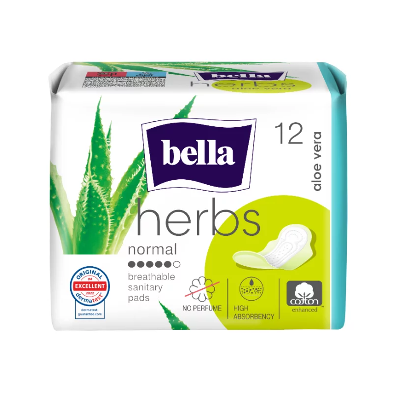 Bella Herbs egészségügyi betét 12db Aloe Vera