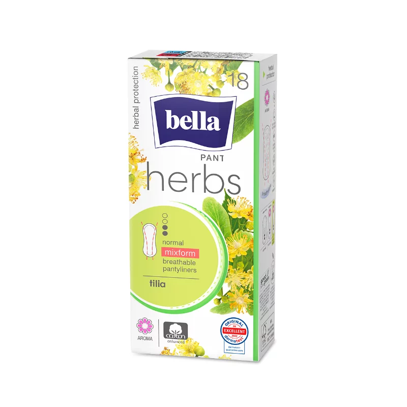 Bella Panty Herbs tisztasági betét 18db Hársfavirág