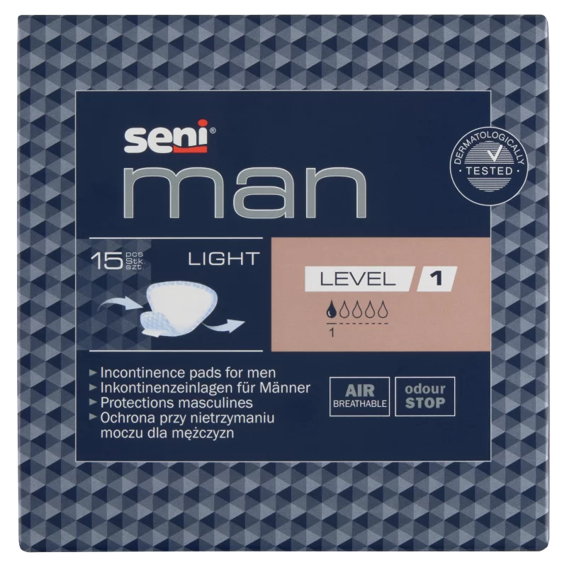 Seni Man Light inkontinencia betétek férfiak számára 15 db