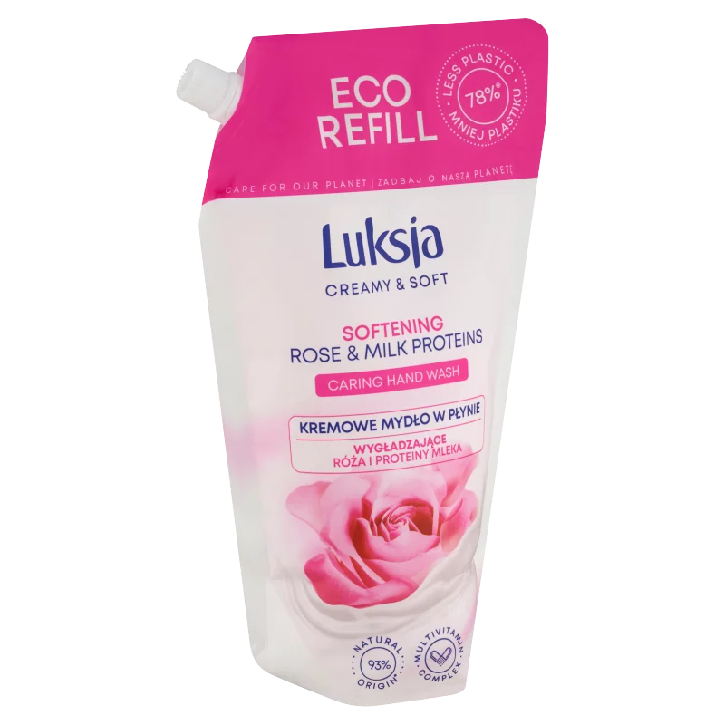 Luksja Creamy & Soft folyékony szappan puhító rózsával & tejfehérjével 900 ml