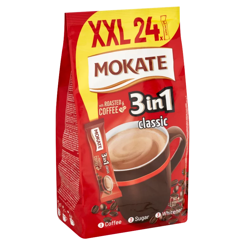 Mokate 3in1 Classic azonnal oldódó kávéspecialitás 24 x 17 g (408 g)