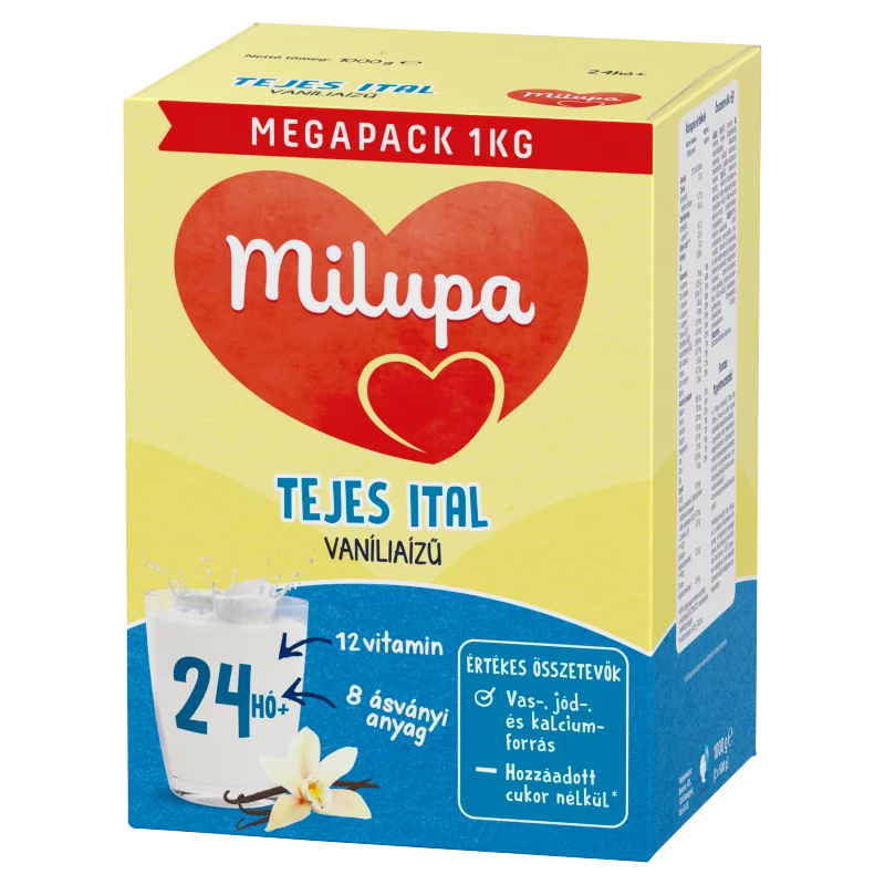 Milupa vaníliaízű tejes ital 24 hó+ 2 x 500 g (1000 g)