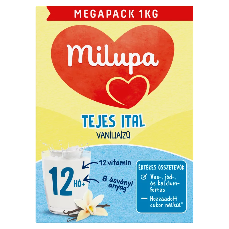 Milupa vaníliaízű tejes ital 12 hó+ 2 x 500 g (1000 g)