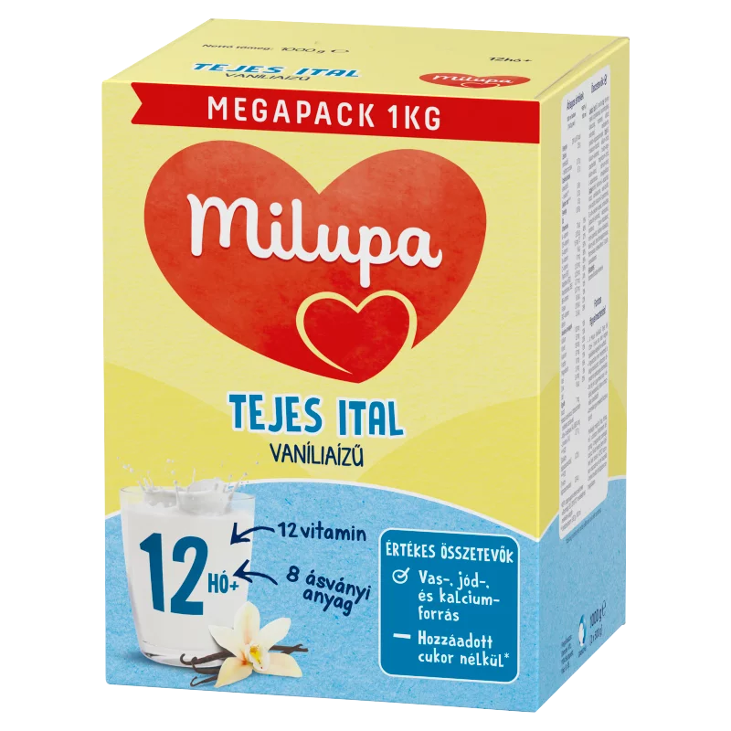 Milupa vaníliaízű tejes ital 12 hó+ 2 x 500 g (1000 g)