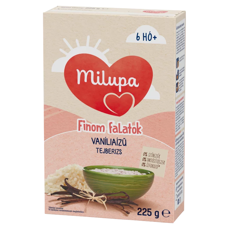 Milupa Finom falatok vaníliaízű tejberizs 6 hó+ 225 g