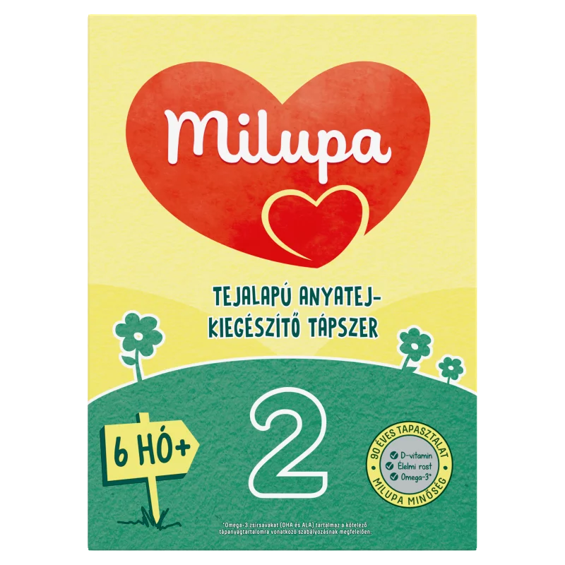 Milupa 2 tejalapú anyatej-kiegészítő tápszer 6 hó+ 500 g