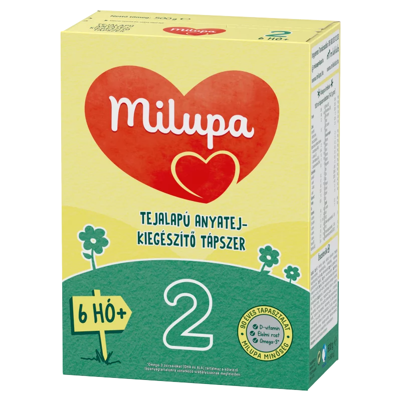 Milupa 2 tejalapú anyatej-kiegészítő tápszer 6 hó+ 500 g