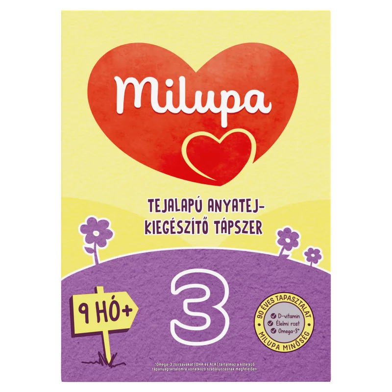 Milupa 3 tejalapú anyatej-kiegészítő tápszer 9 hó+ 500 g