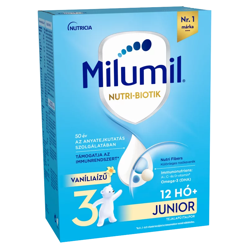 Milumil Nutri-Biotik 3 Junior vaníliaízű tejalapú italpor 12 hó+ 500 g