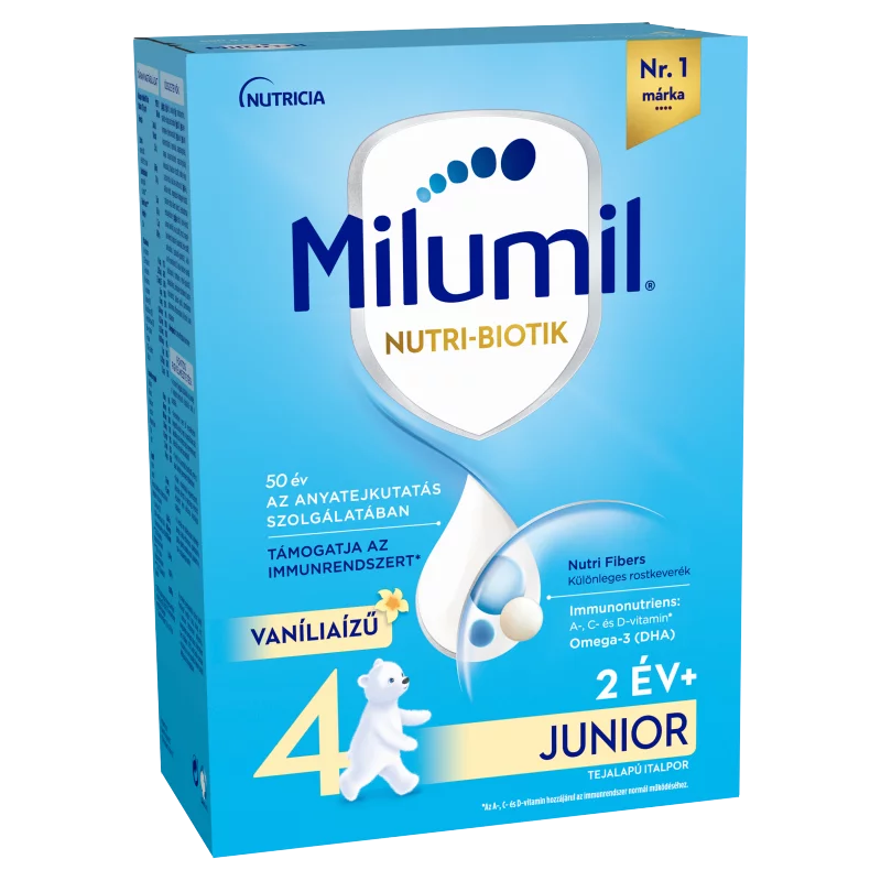 Milumil Nutri-Biotik 4 Junior vaníliaízű tejalapú italpor 2 év+ 500 g