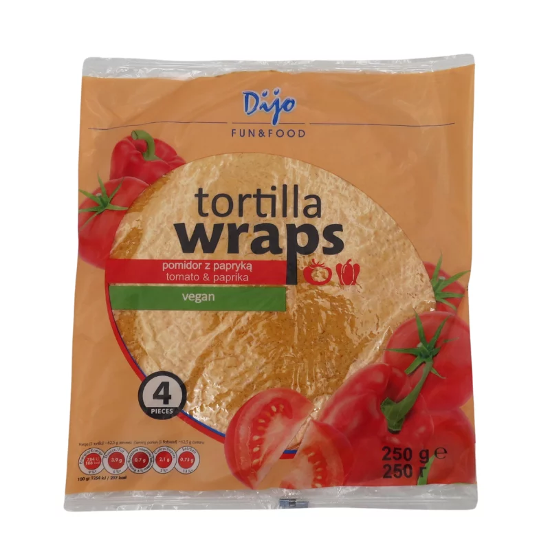 Dijo tortilla 250g 4db paradicsom és kaliforniai paprika íz