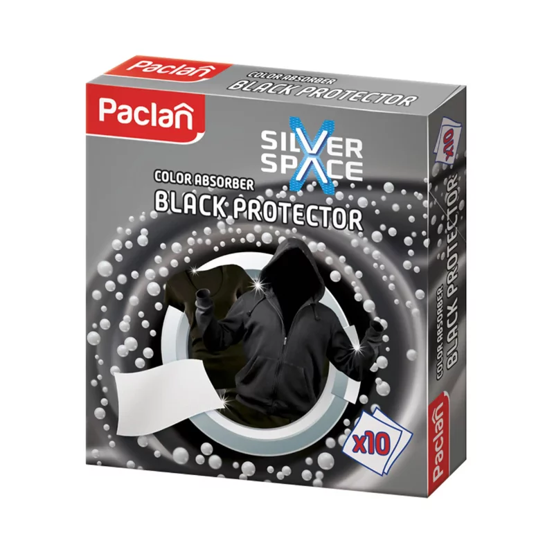 Paclan színvédő kendő 10db fekete ruhákhoz Silver Space
