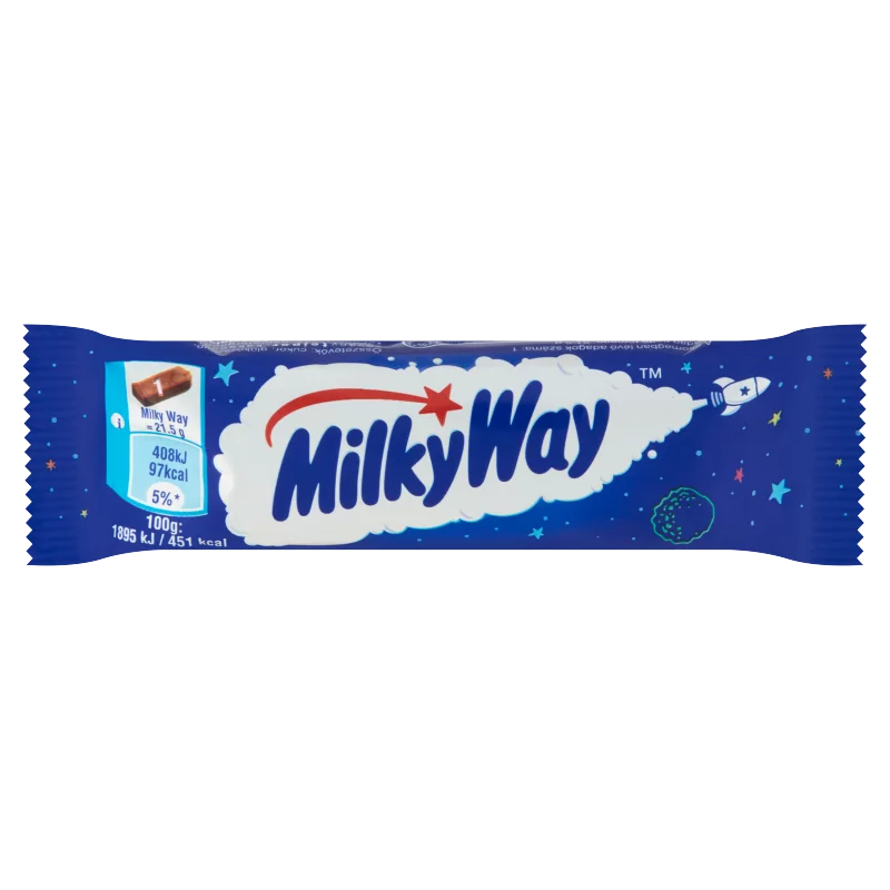 Milky Way tejcsokoládéba mártott szelet tejes krém töltelékkel 21,5 g