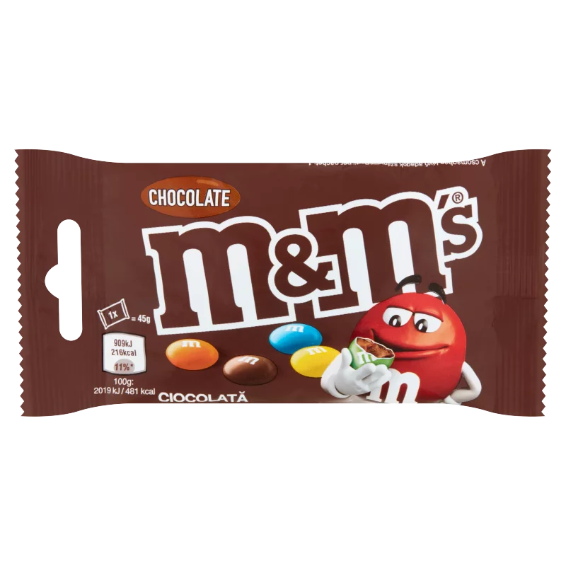 M&M's tejcsokoládés drazsé cukorbevonattal 45 g