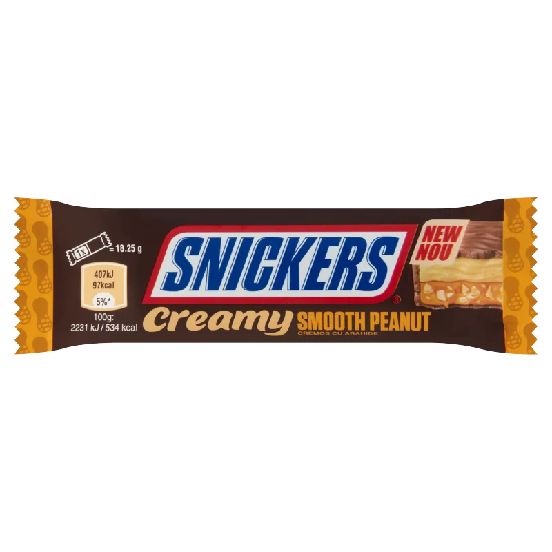 Snickers Creamy tejcsokoládé földimogyorókrémmel karamellával 2 x 18,25 g  (36,5 g)