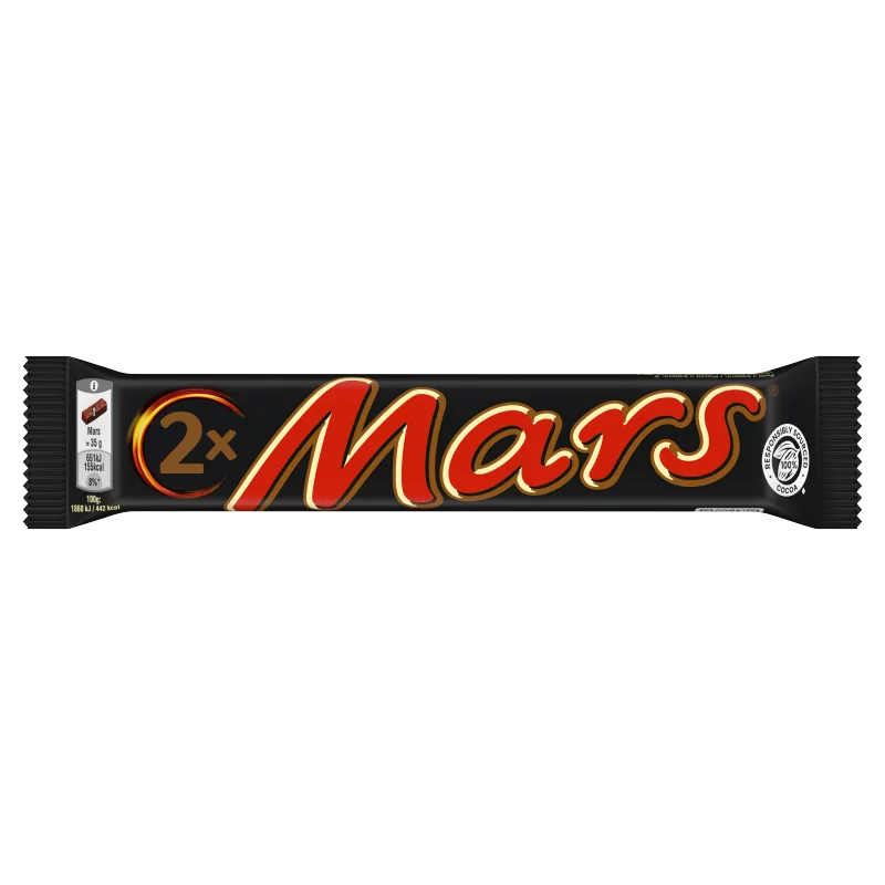 Mars karamellás földimogyorós krémes szelet tejcsokoládéba mártva 2 x 35 g (70 g)