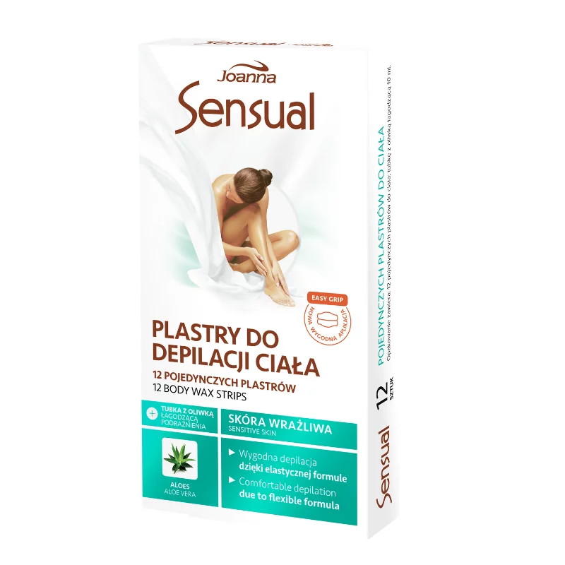Joanna testszőrtelenítő szalagok 6x2g aloe vera kivonattal + nyugtató olaj, érzékeny