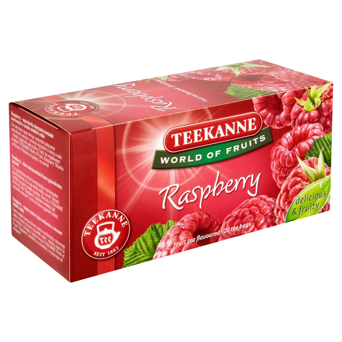 Teekanne World of Fruits málna ízesítésű gyümölcstea keverék 20 filter 50 g