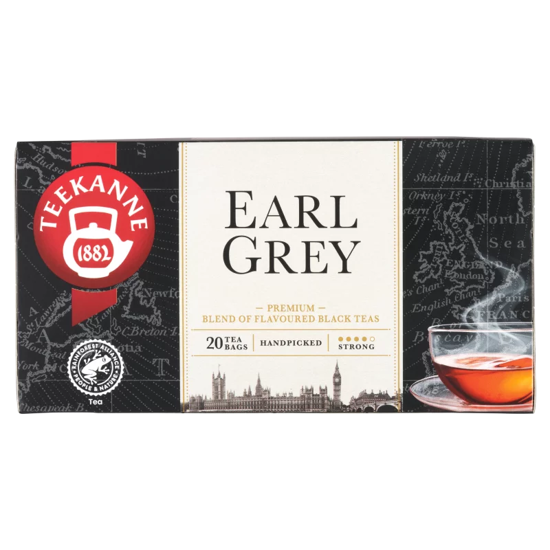 Teekanne Earl Grey bergamott ízesítésű fekete teakeverék 20 filter 33 g