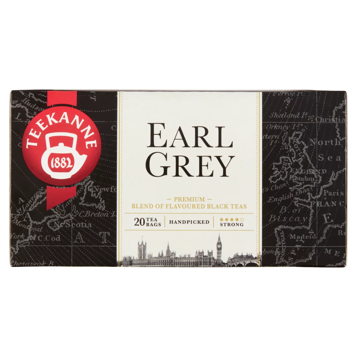 Teekanne Earl Grey bergamott ízesítésű fekete teakeverék 20 filter 33 g