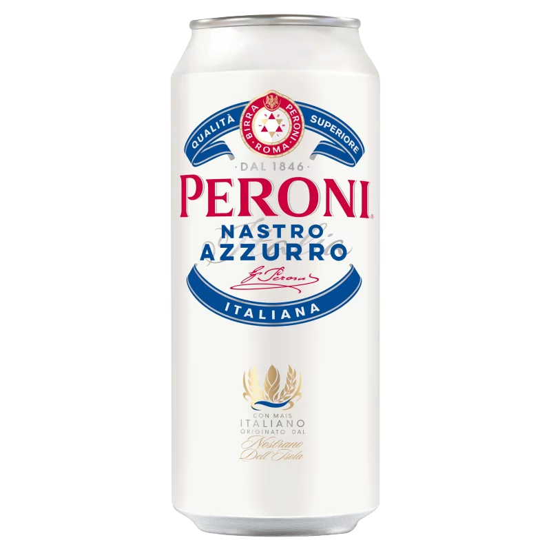 Peroni Nastro Azzurro minőségi világos sör 5% 0,5 l