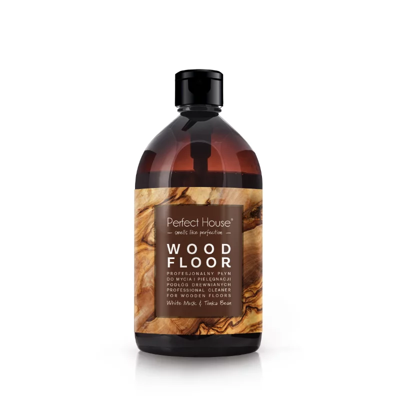 Barwa Wood Floor tisztítószer 500ml fapadlóhoz folyékony, professzionális fehér pézsma-tonkabab