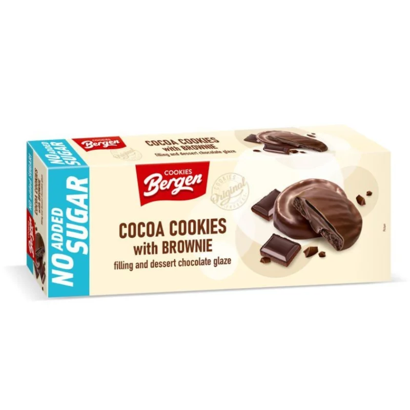Bergen Brownie hozzáadott cukormentes csokoládés cookie 128 g